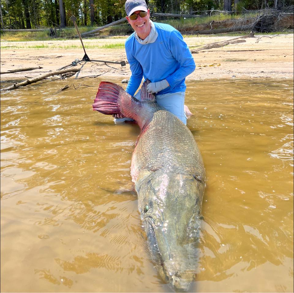 283lb IGFA All Tackle Record Alligator Gar, Caught on 6lb Line
