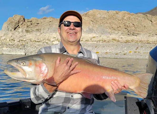 Monster Lahontan Cutthroat Caught and Released at Pyramid Lake